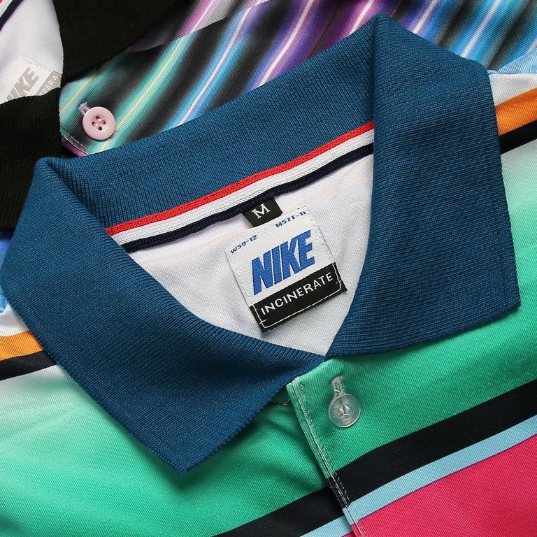 Polo thun lạnh thể thao Nike họa tiết  4